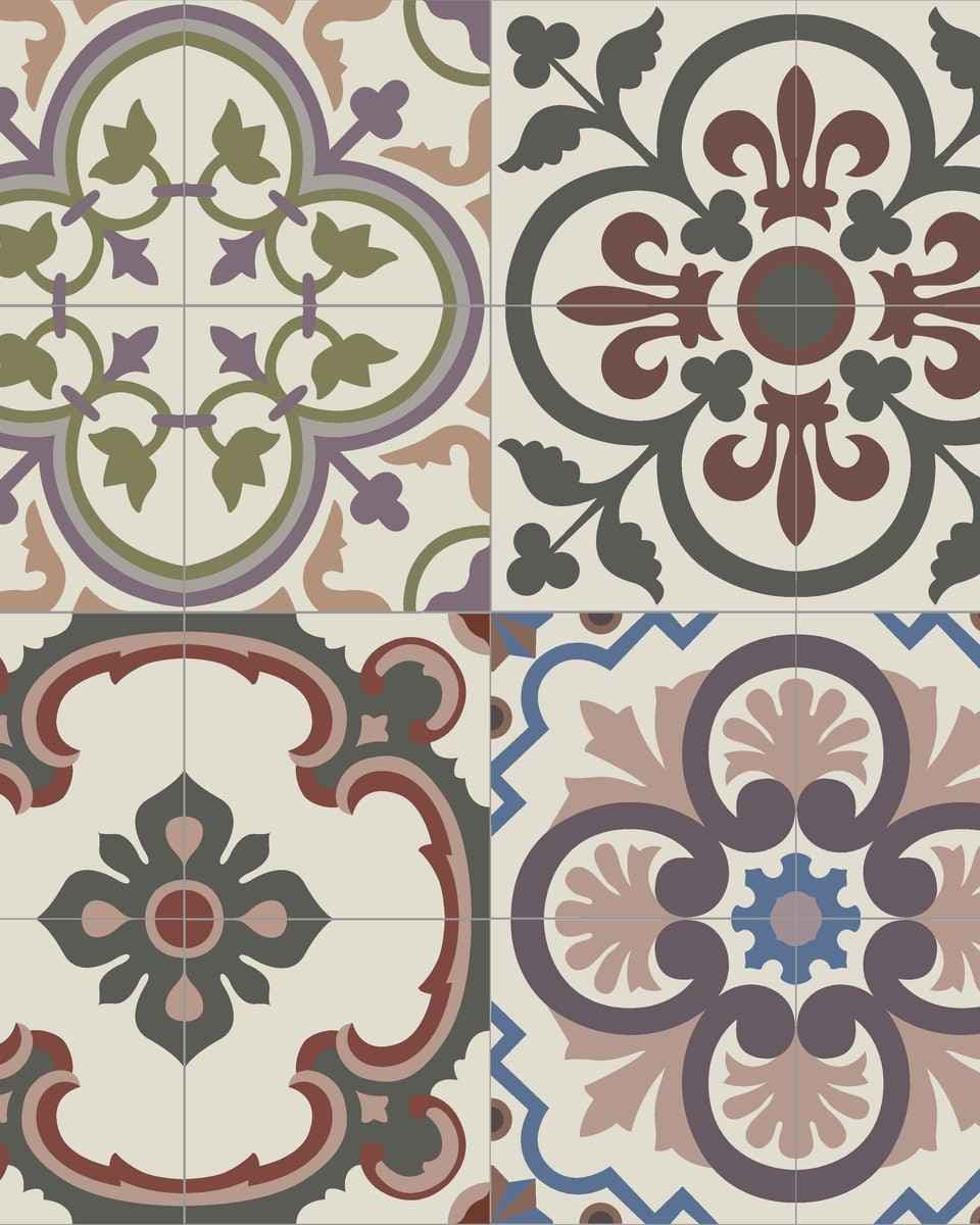 Papel de Parede Mosaico Andaluz